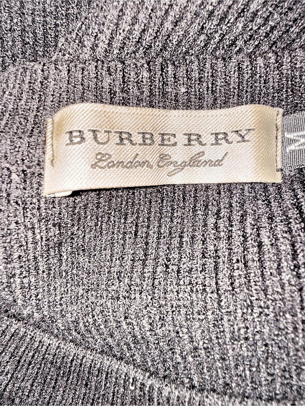 Burberry Color Block Turtleneck Sweater Black & Tan Like New